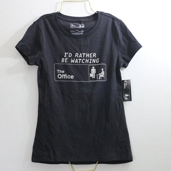 "I'd Rather Be Watching The Office" Graphic Tee – NWT 🖤📺 - Picture 2 of 9